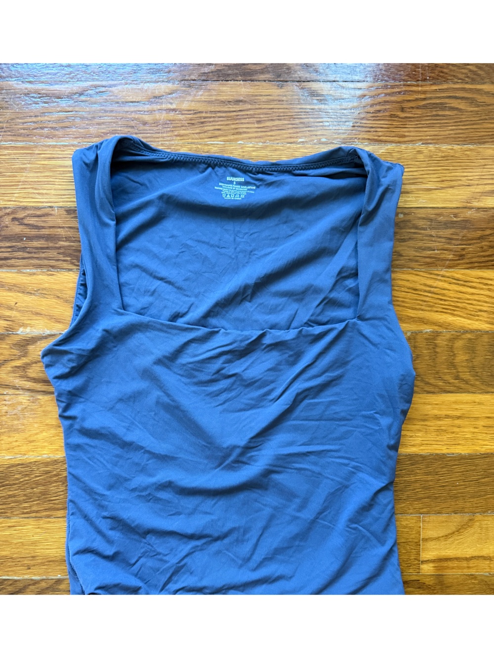 Amazon Women's Square Neck Tank Top - Charcoal Gray